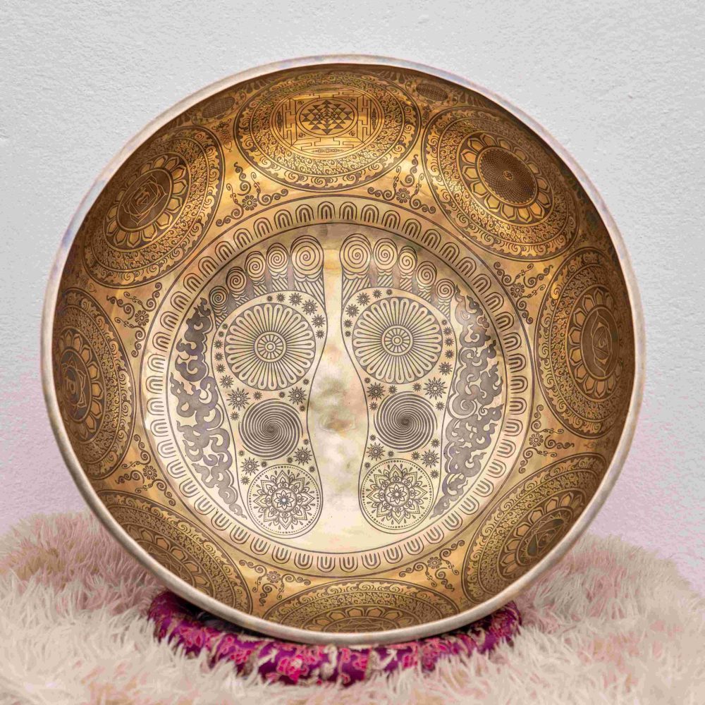 Foot Singing Bowls-A large foot print bowl