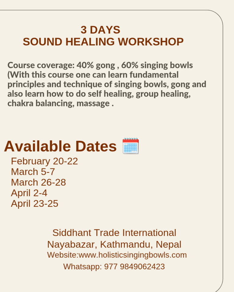 Sound Healing Workshop in Nepal