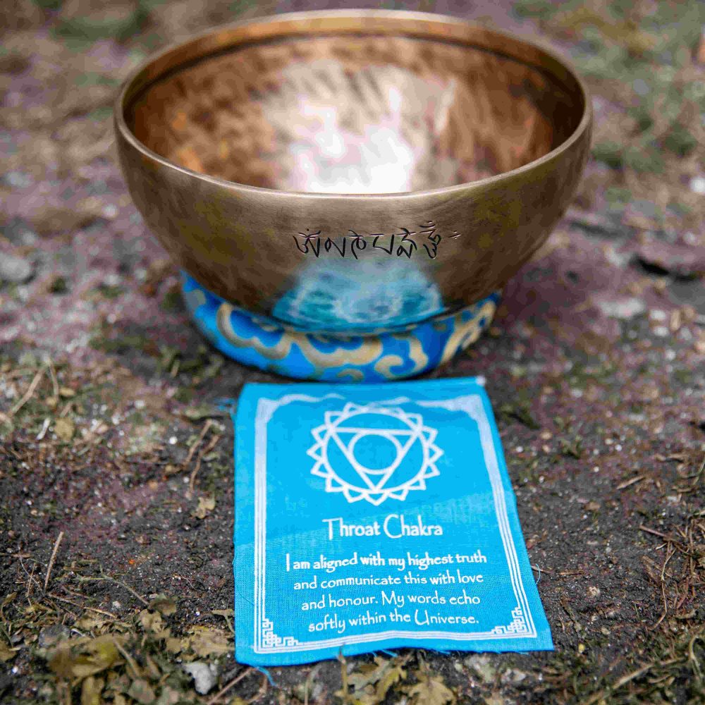 8.5 inches G Note Tune Throat Chakra Healing Full Moon Singing Bowl| Himalayan Handmade Singing Bowl